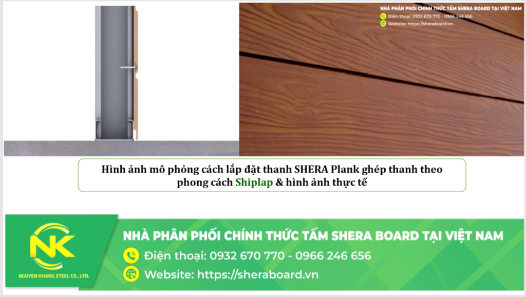 Shiplap là gì?cách thi công thanh xi măng giả gỗ ốp tường