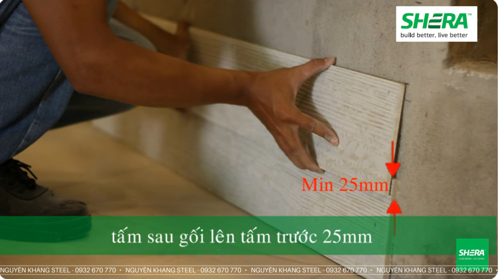 Tấm Xi Măng Giả Gỗ SHERA Wood Ốp Tường, Lót Sàn, Ốp Trần Ngoài Trời 2026 Hướng Dẫn Thi Công Tấm Xi Măng Vân Gỗ