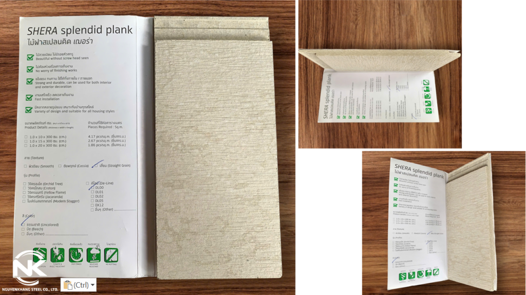 Tấm xi măng giả gỗ 