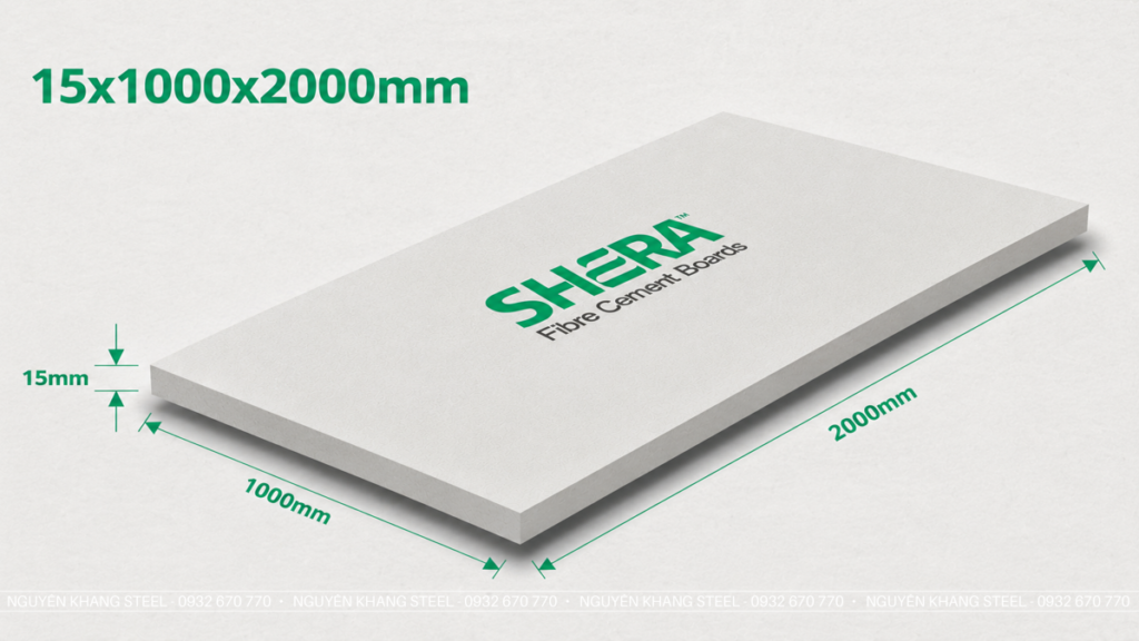 Tấm Cemboard 15mm (1x2m)