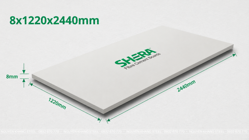 Tấm Cemboard 8mm