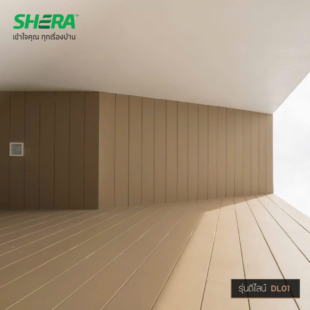 Tấm xi măng giả gỗ hèm khóa SHERA Deline