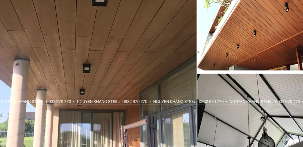 Tấm Xi Măng Giả Gỗ Ốp Trần