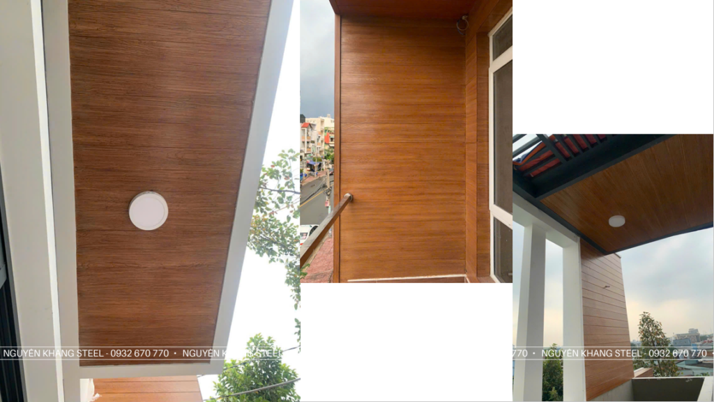 Tấm Xi Măng Giả Gỗ Ốp Trần Ban Công, Hành Lang