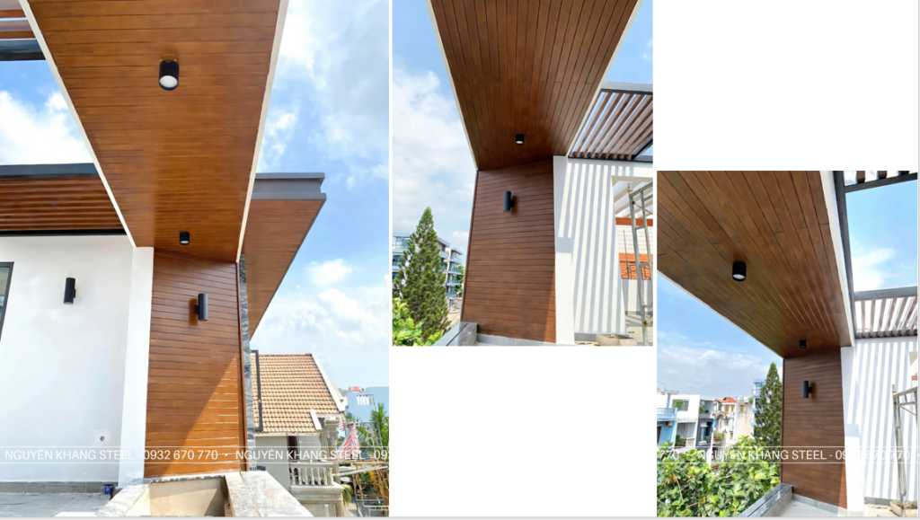 Tấm Xi Măng Giả Gỗ Ốp Trần Ban Công, Hành Lang