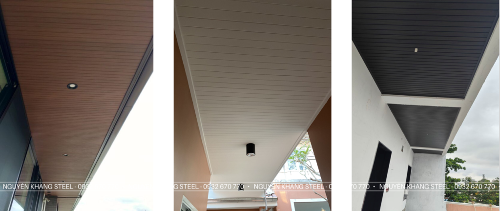 Tấm xi măng giả gỗ ốp trần ban công, hành lang