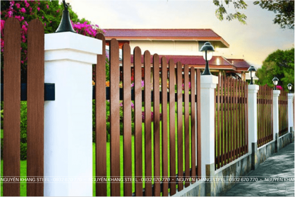 Thanh hàng rào xi măng giả gỗ 