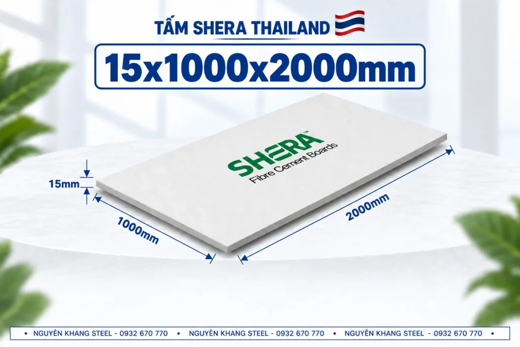 Kích thước tấm cemboard 