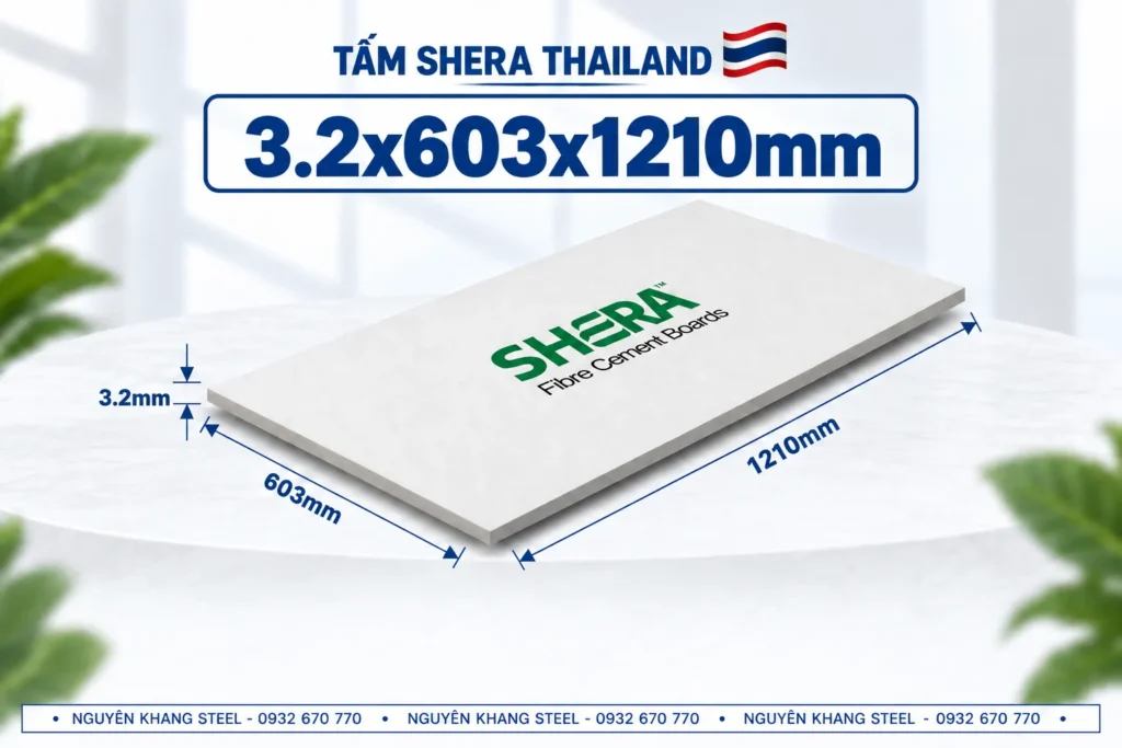 Kích thước tấm cemboard 