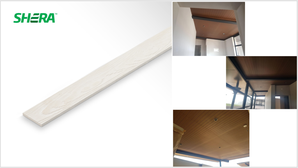 Tấm xi măng giả gỗ ốp trần