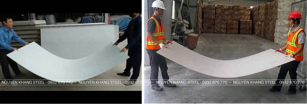 Tấm Cemboard uốn cong