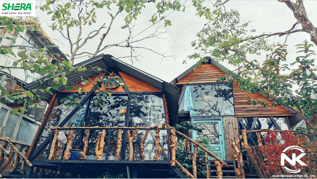 "Tại Sao" Tấm Xi Măng Giả Gỗ Được Chọn Làm HomeStay? Tấm xi măng giả gỗ làm homestay