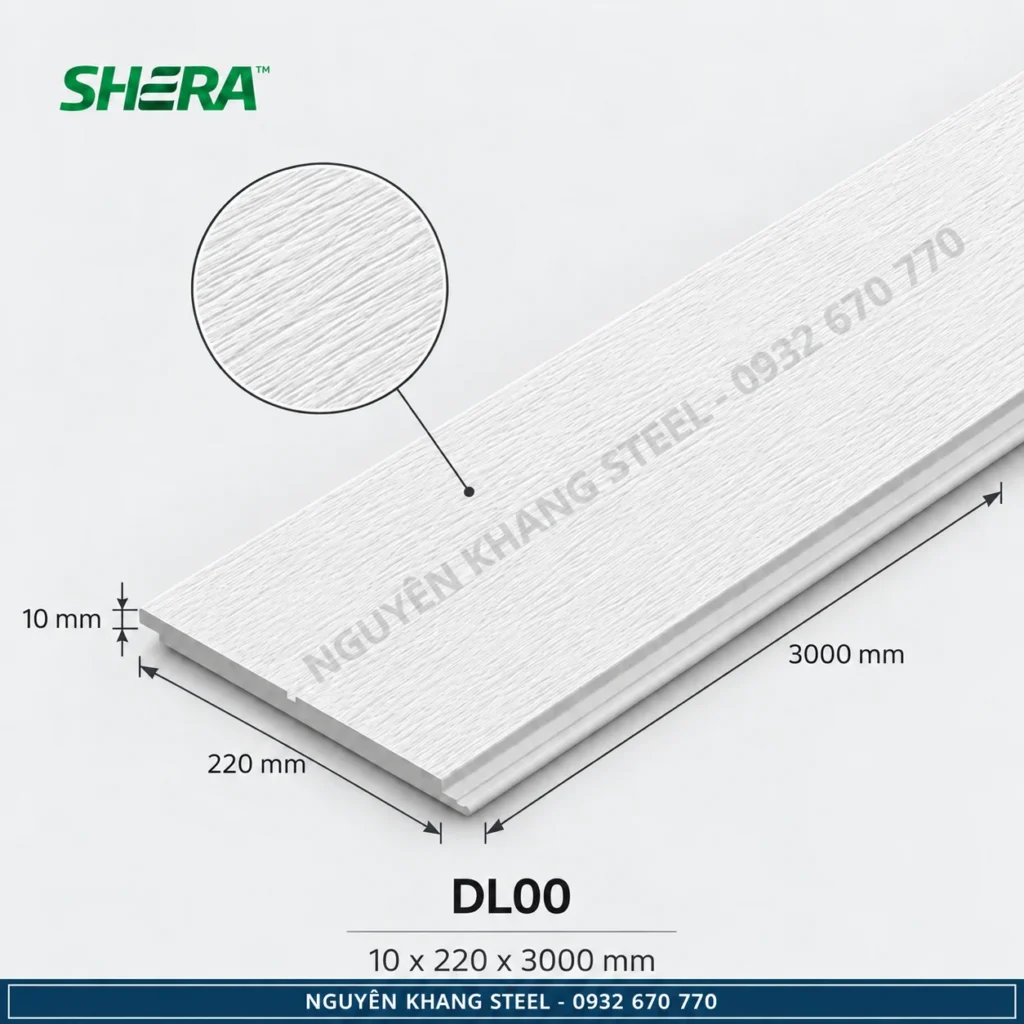 Tấm Cemboard Giả Gỗ Hèm Âm Dương