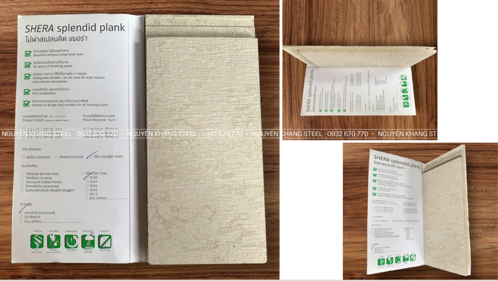 Tấm simbo/sambo/sembo giả gỗ