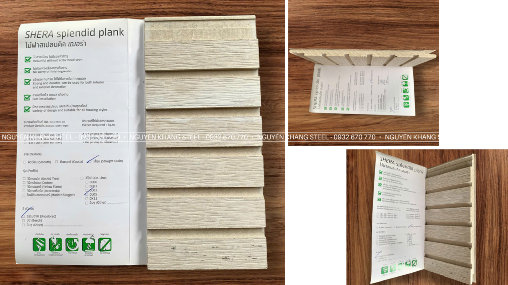 Tấm simbo/sambo/sembo giả gỗ