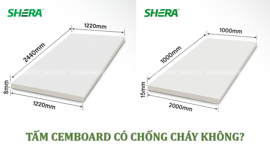 Tấm Cemboard Chống Cháy