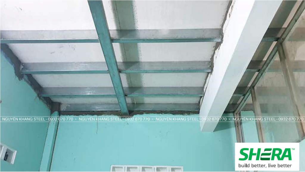 Quy Trình "Làm Gác Xép" Bằng Tấm Xi Măng Cho Nhà Ở 48m² (4x12m) Làm Gác Xép Bằng Tấm Xi Măng