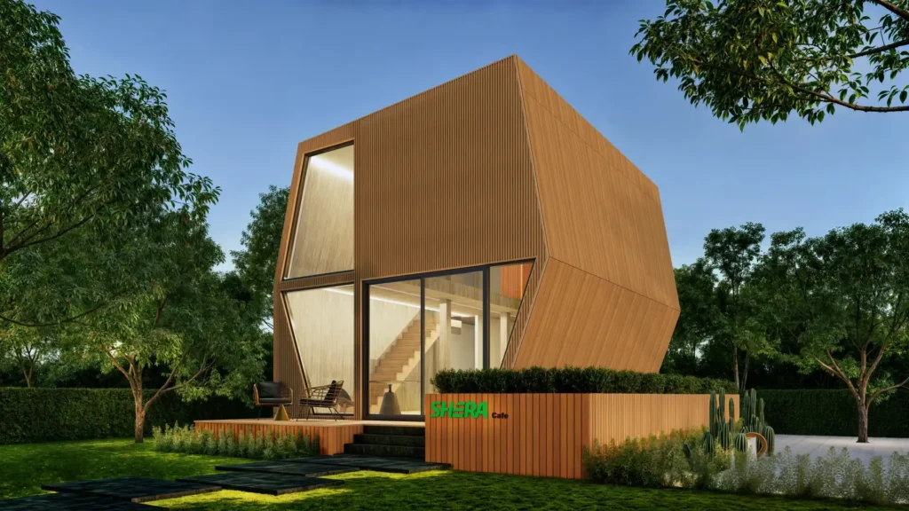 Ốp mặt dựng, mặt tiền xi măng giả gỗ