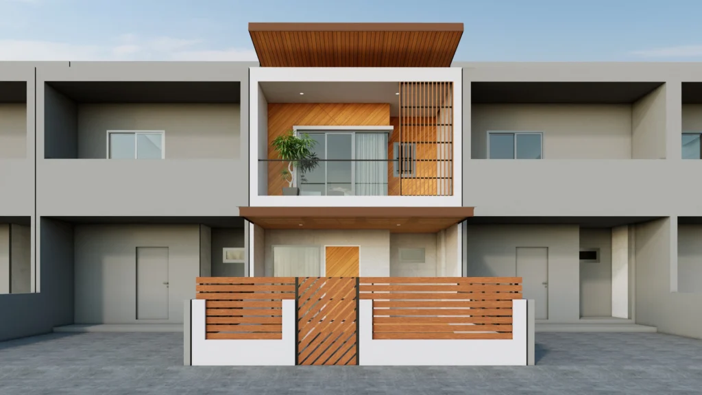 Ốp mặt dựng, mặt tiền xi măng giả gỗ
