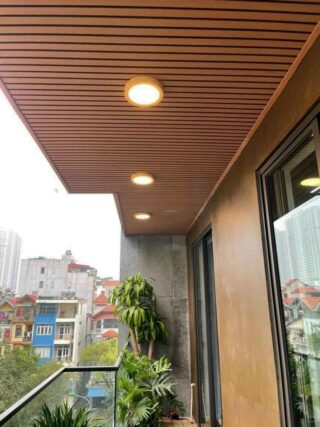 Tấm SHERA Strip 8x100x3000mm Vân Xước (Straight), Ốp Trần Ban Công Chống Nước