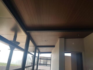 Tấm SHERA Strip 8x75x3000mm Ốp Trần Nội Thất Vân Teak/Straight