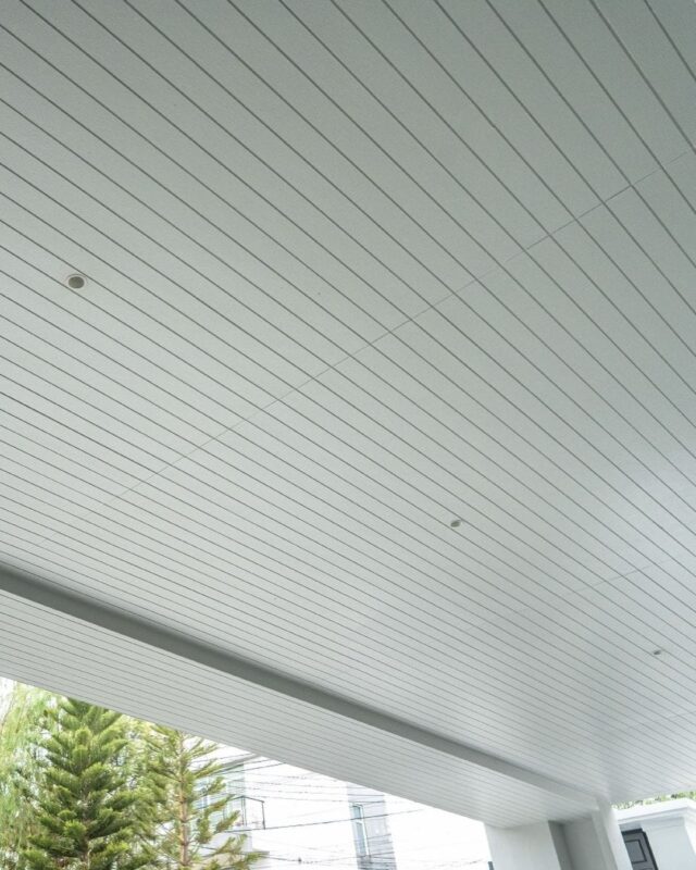 Tấm SHERA Strip 8x75x3000mm Ốp Trần Nội Thất Vân Teak/Straight