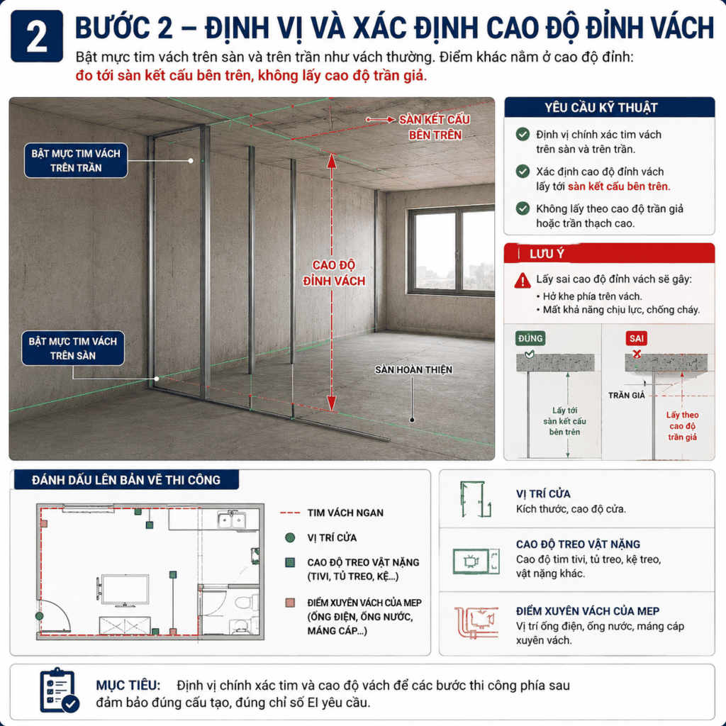 Thi Công Vách Ngăn Cemboard Chống Cháy